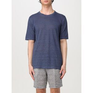 120% Lino T-Shirt Men Navy
